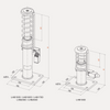 LHB175D Lift Parts Safety System Ölpuffer mit Sicherheitsschalter